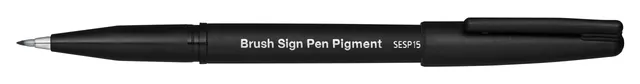 pentel-brush-sign-pen-pigment-sesp15-ax-schwarz-pinsel-fineliner image 1