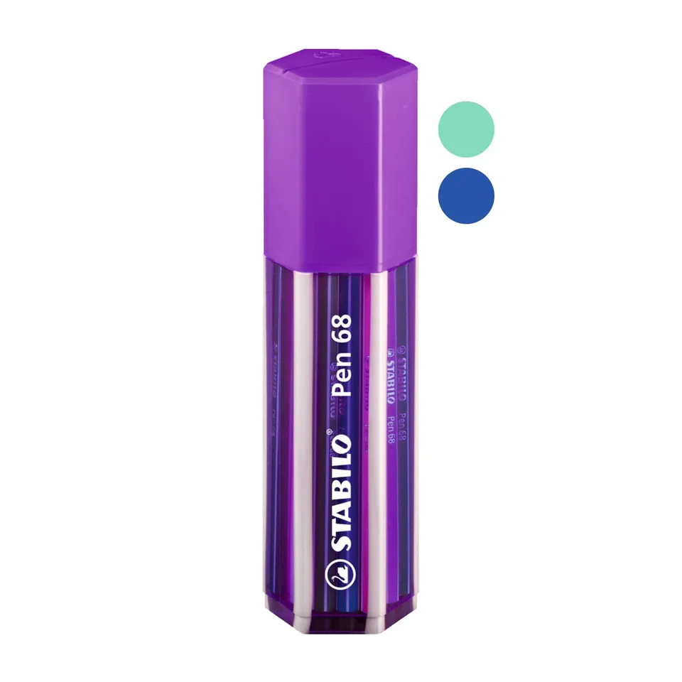 stabilo-pen-68-premium-filzstift-1-mm-mit-aquarell-funktion image 1