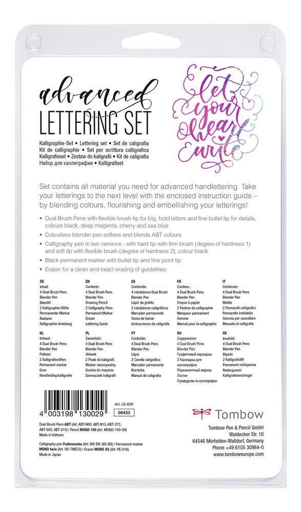 tombow-ls-adv-lettering-set-advanced-9-stifte-radierer image 2