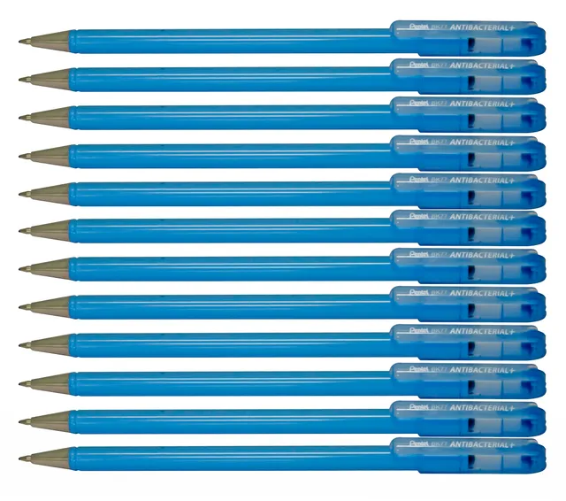 pentel-bk77ab-ae-antibacterial-kugelschreiber-schwarz-0-35-mm-12-st-ck image 1