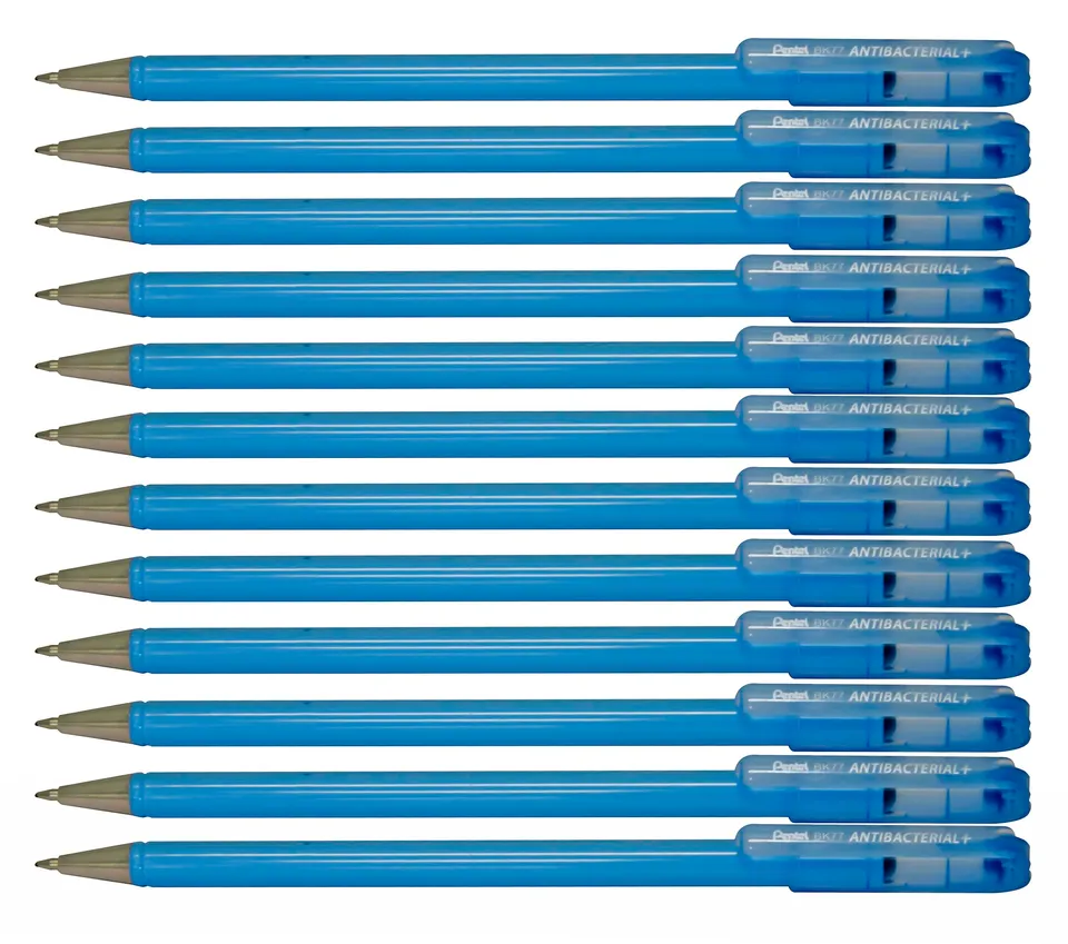 pentel-bk77ab-ae-antibacterial-kugelschreiber-schwarz-0-35-mm-12-st-ck image 1