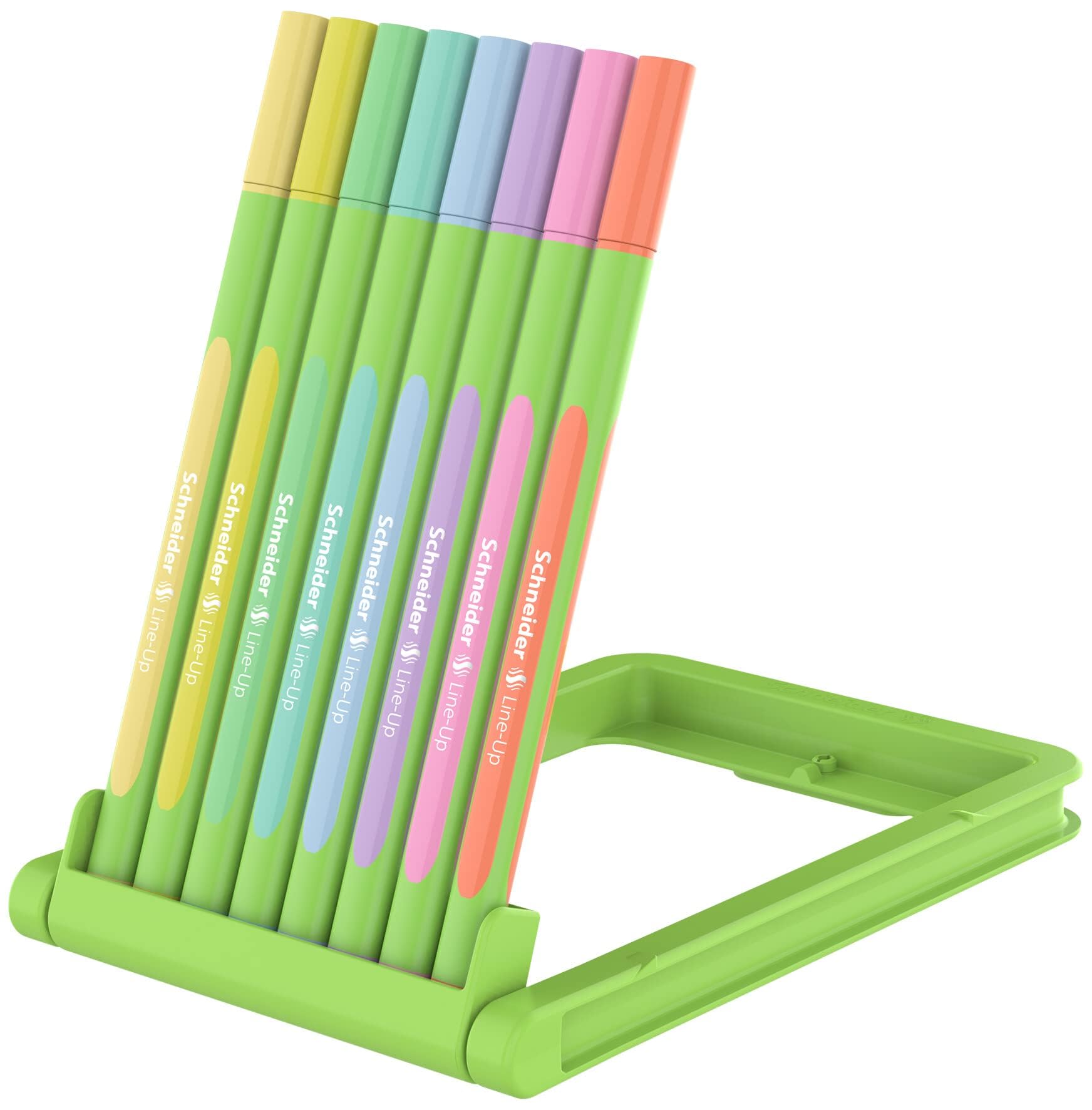 schneider-line-up-pastell-fineliner-0-4-mm-8-st-ck-sortiert-biobasiert image 2