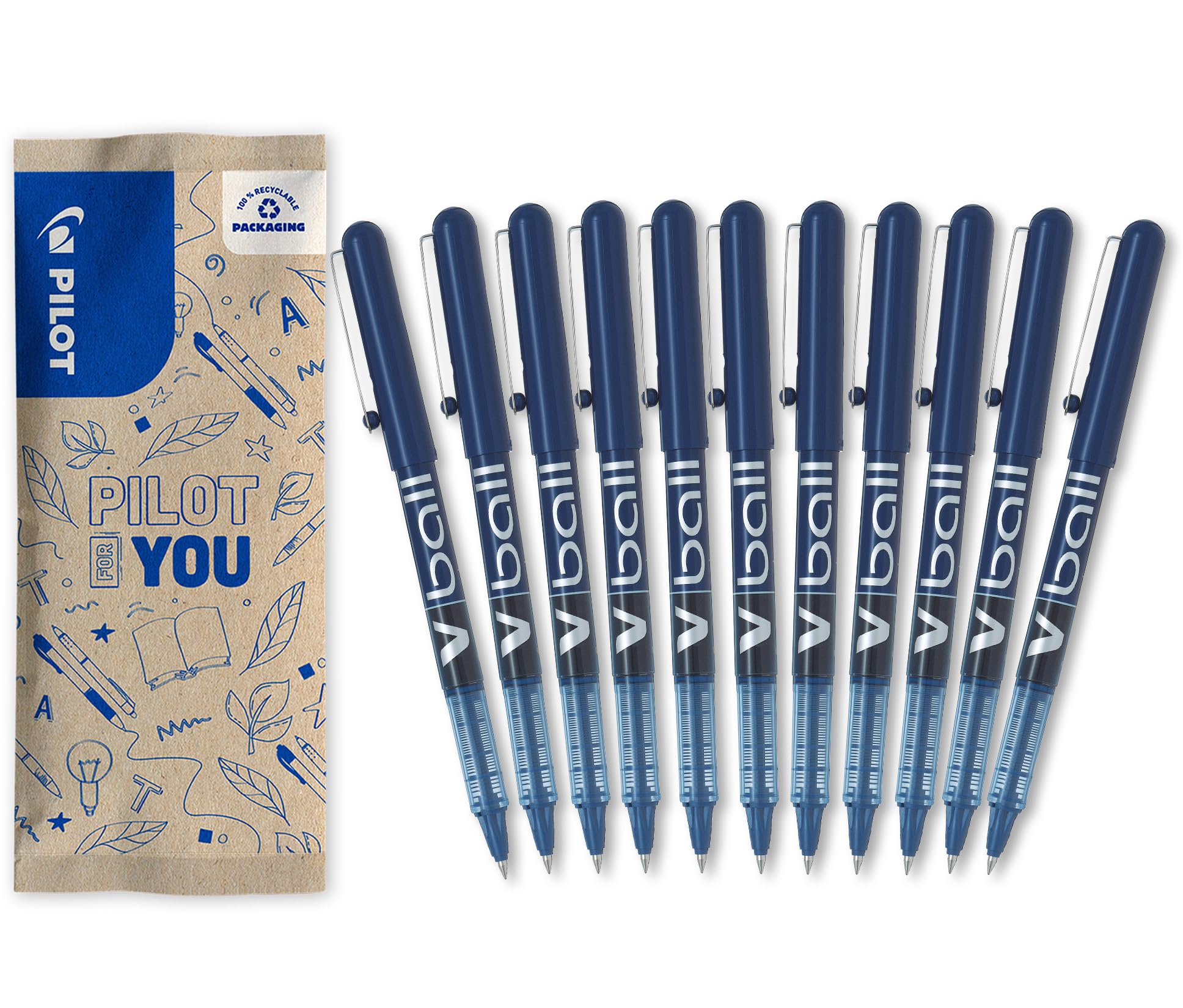pilot-v-ball-05-tintenroller-0-5-mm-4er-set-schwarz image 7