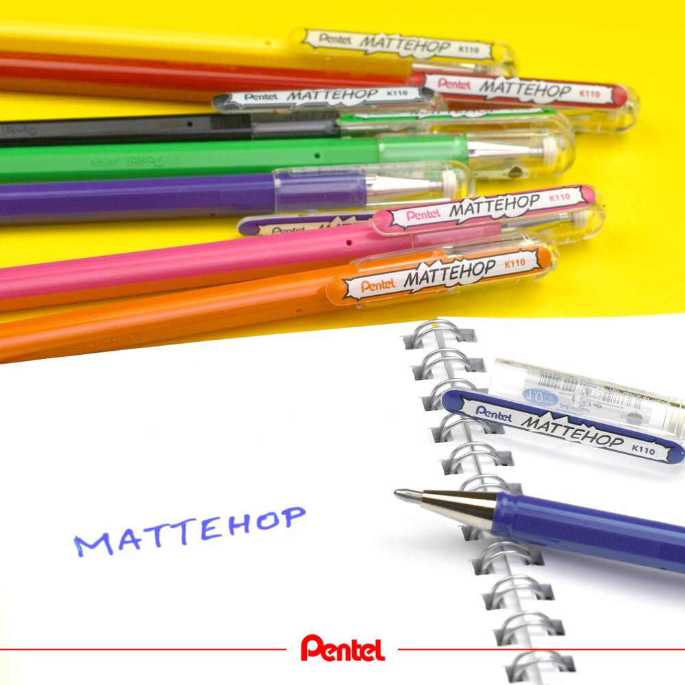 pentel-mattehop-k110-v7stb-gel-tintenroller-set-sweet-colours-7-farben image 6