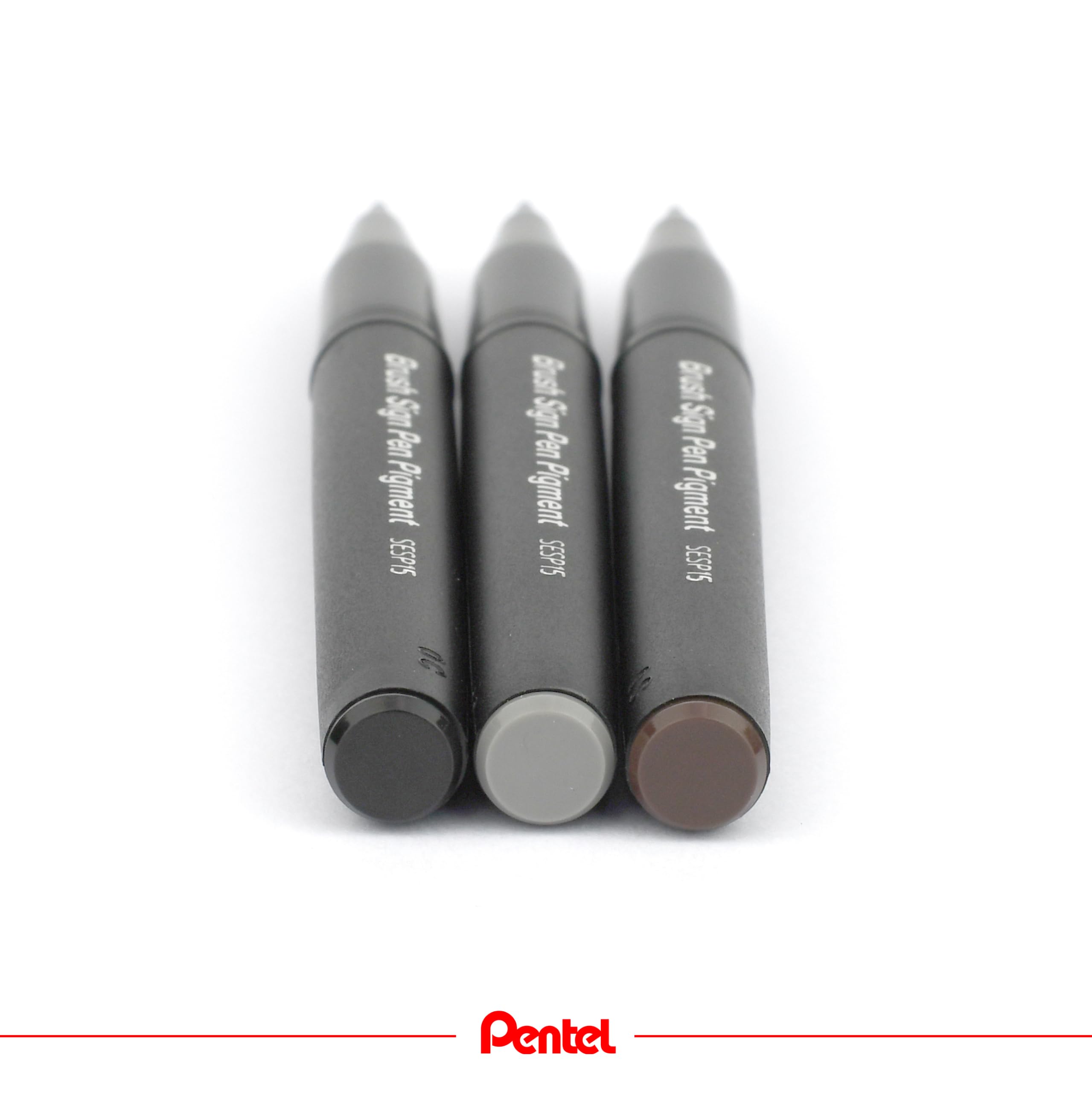 pentel-brush-sign-pen-pigment-sesp15-ax-schwarz-pinsel-fineliner image 4