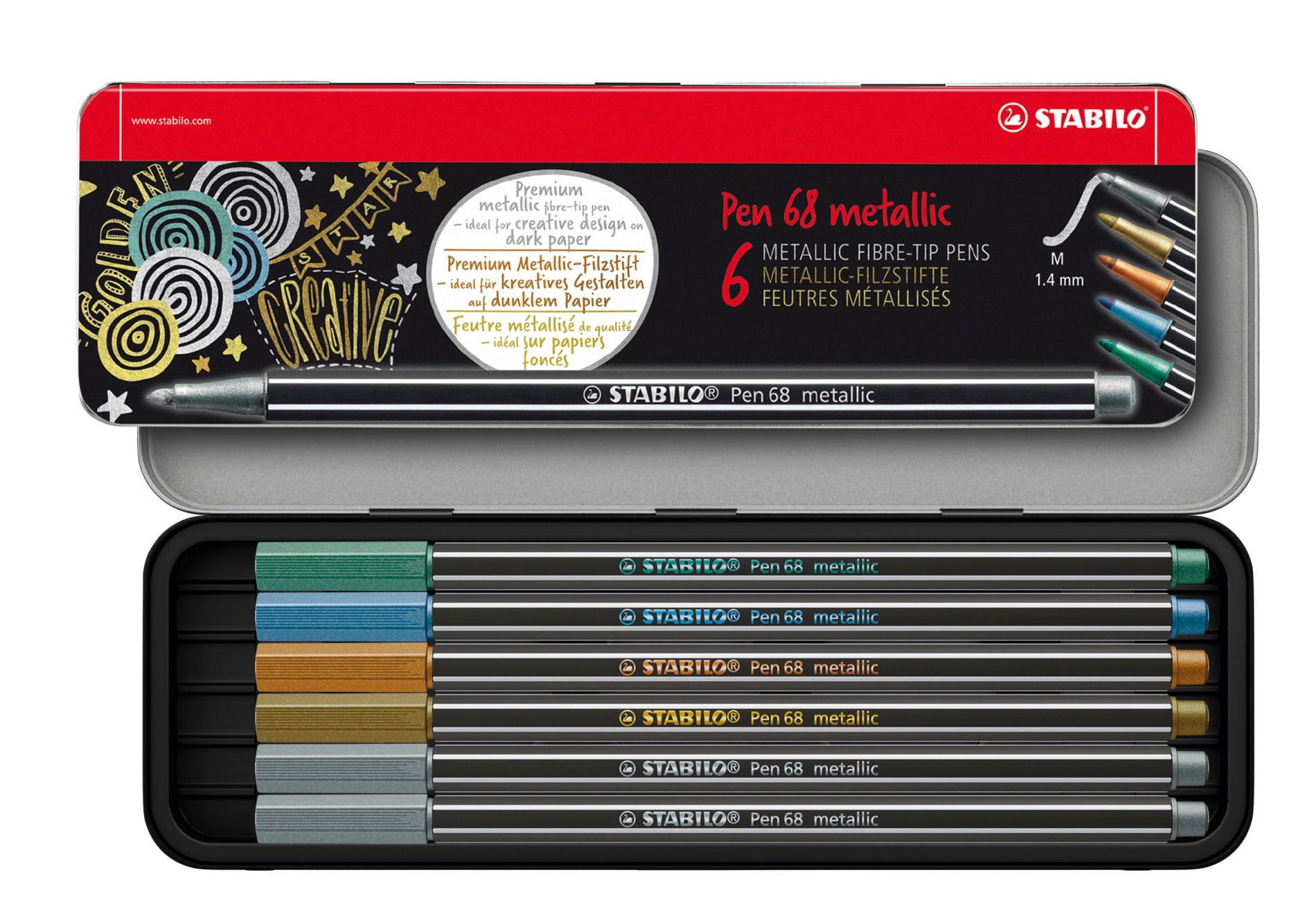stabilo-pen-68-metallic-premium-filzstift-metallic-effekt image 8