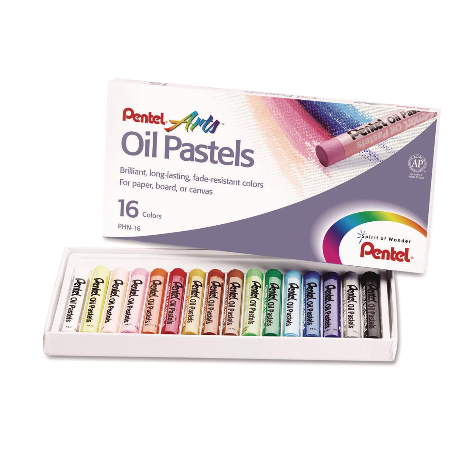 pentel-lpastell-set-16-st-ck-lichtbest-ndige-lkreide image 1