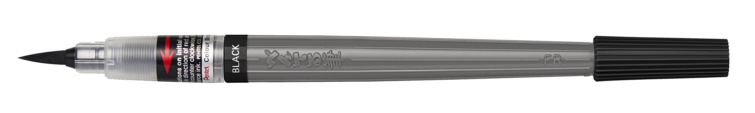 pentel-colour-brush-schwarz-pinselstift-mit-pigmentierter-tinte image 5