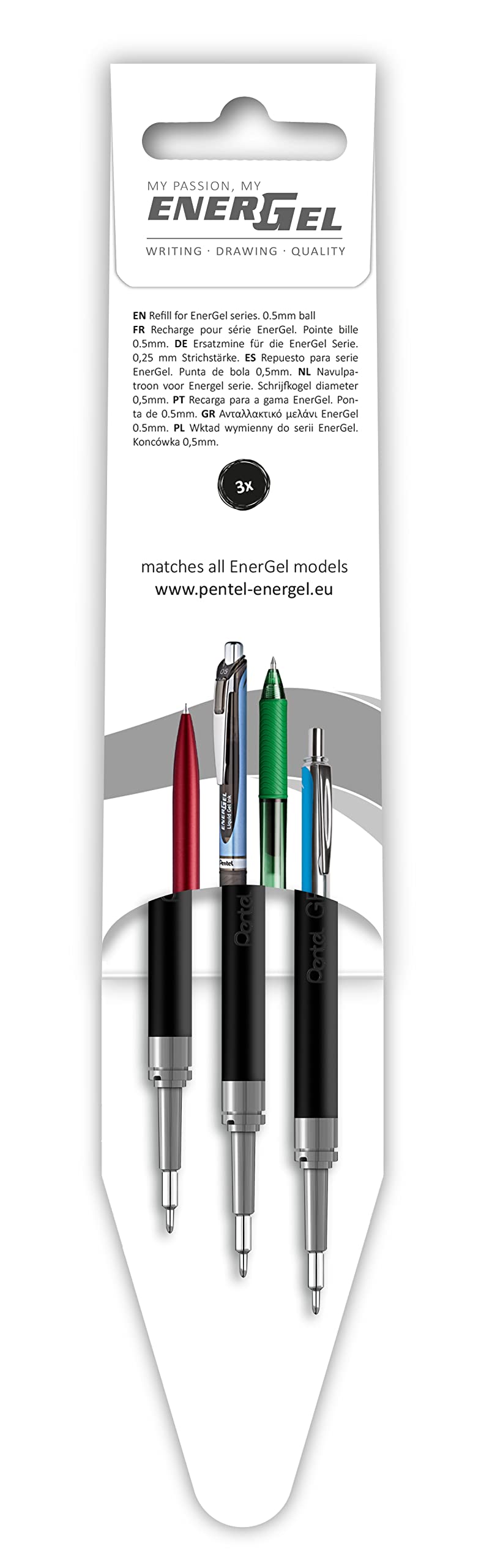 pentel-energel-lrn5-nachf-llmine-0-5-mm-gelschreiber-schwarz-3-st-ck image 2