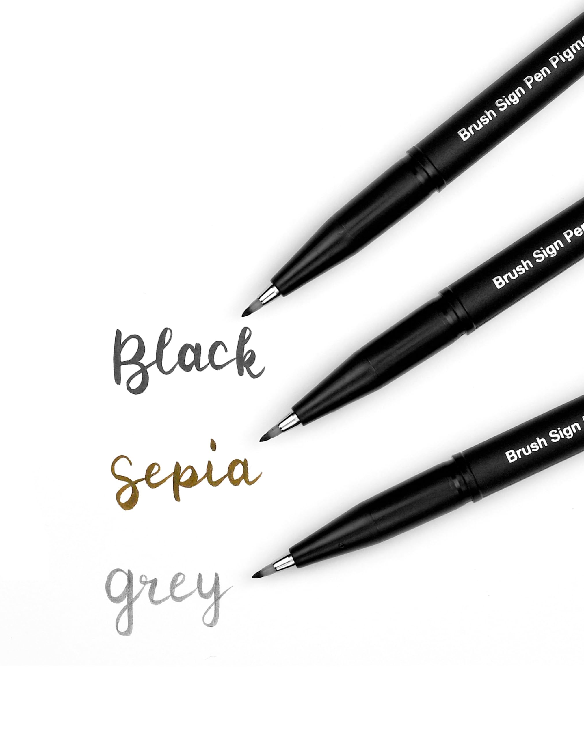 pentel-brush-sign-pen-pigment-sesp15-ax-schwarz-pinsel-fineliner image 8