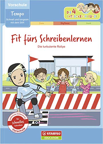 stabilo-fit-f-rs-schreibenlernen-tempo-bungsheft-vorschule-die-4-entdecker-freun image 8