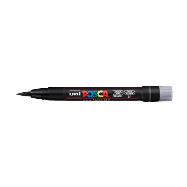 uni-ball-posca-pcf-350-acryl-farbmarker-mit-pinselspitze image 1