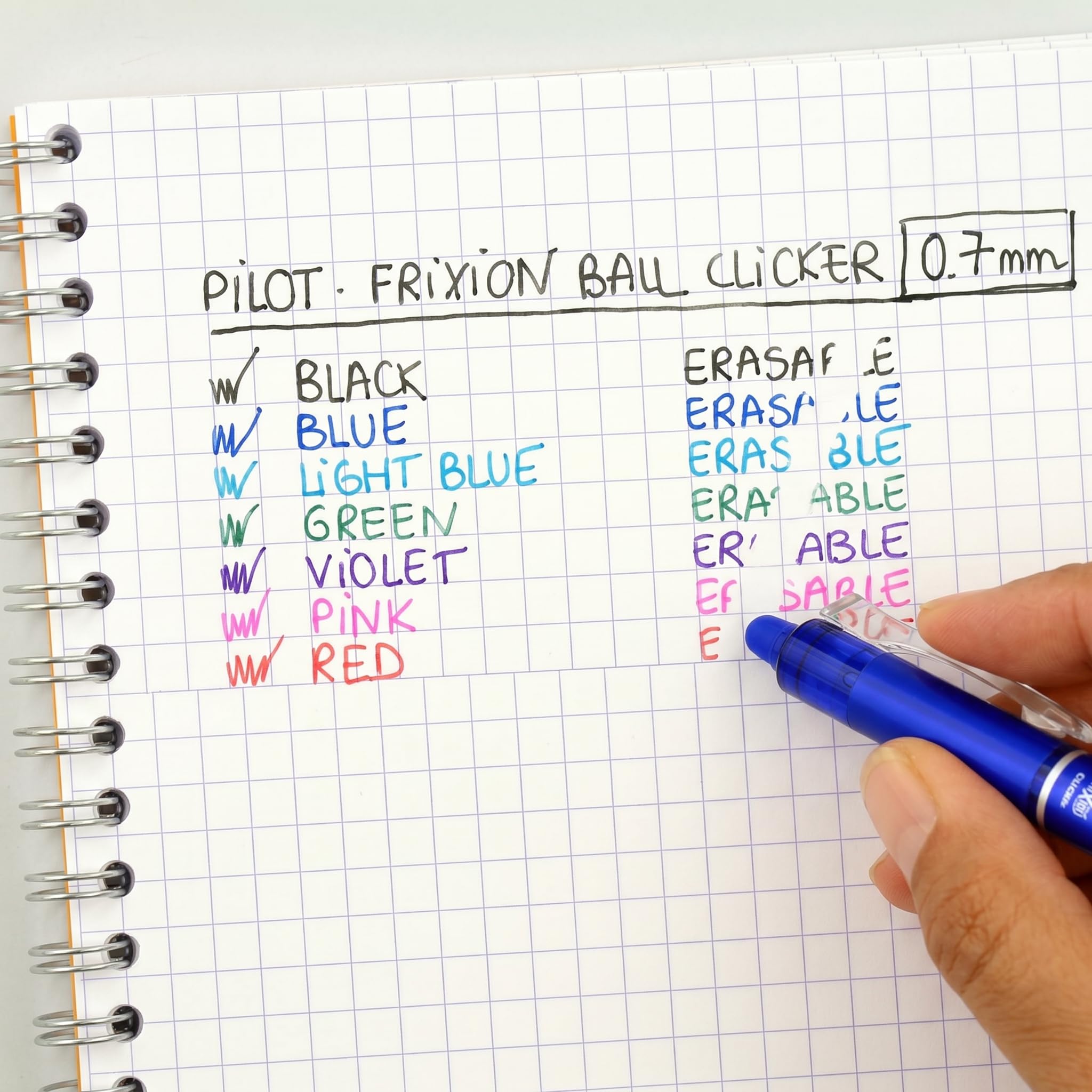 pilot-frixion-ball-clicker-0-7-gel-tintenroller-4er-set image 6