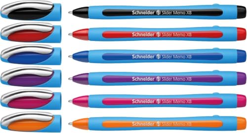 schneider-slider-memo-xb-kugelschreiber-mit-kappe-6er-etui-sortiert image 7