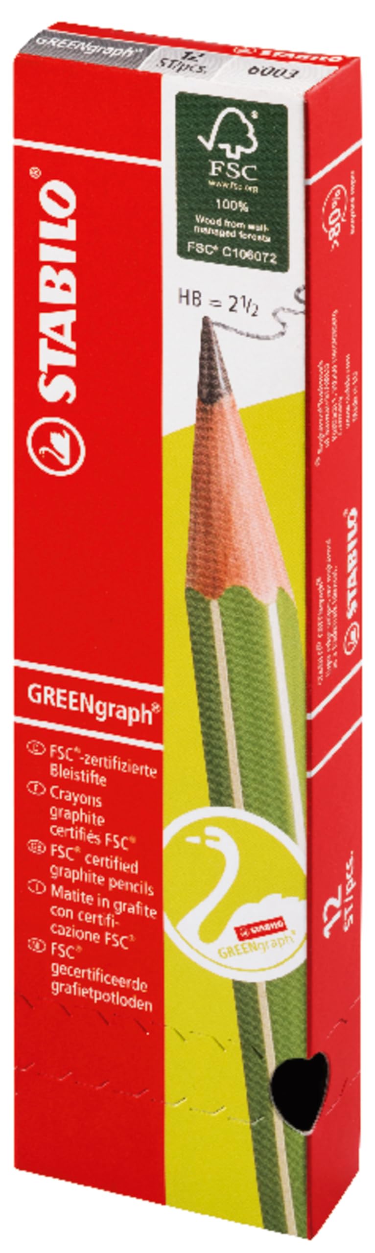 stabilo-greengraph-umwelt-bleistift-hb-sechskant-fsc image 7