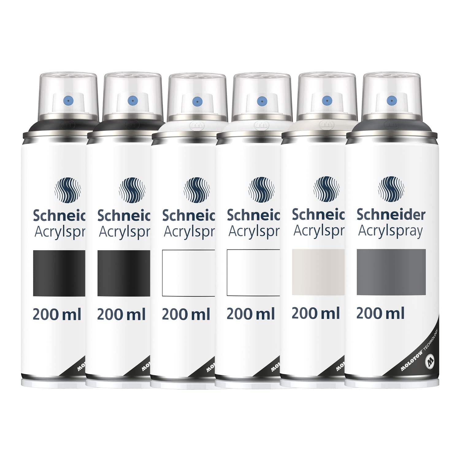 schneider-paint-it-030-supreme-diy-acryllack-basic-set-1-6x-200-ml-acrylspray-sc image 1