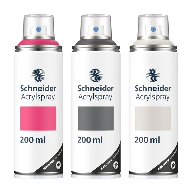 schneider-paint-it-030-supreme-diy-acryllack-3er-set-magenta-dark-grey-grey-acry image 1