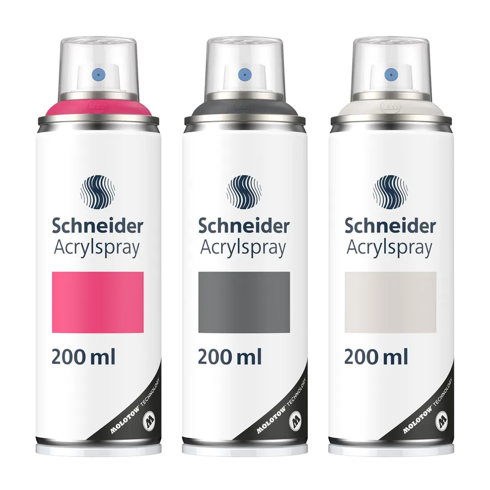 schneider-paint-it-030-supreme-diy-acryllack-3er-set-magenta-dark-grey-grey-acry image 1