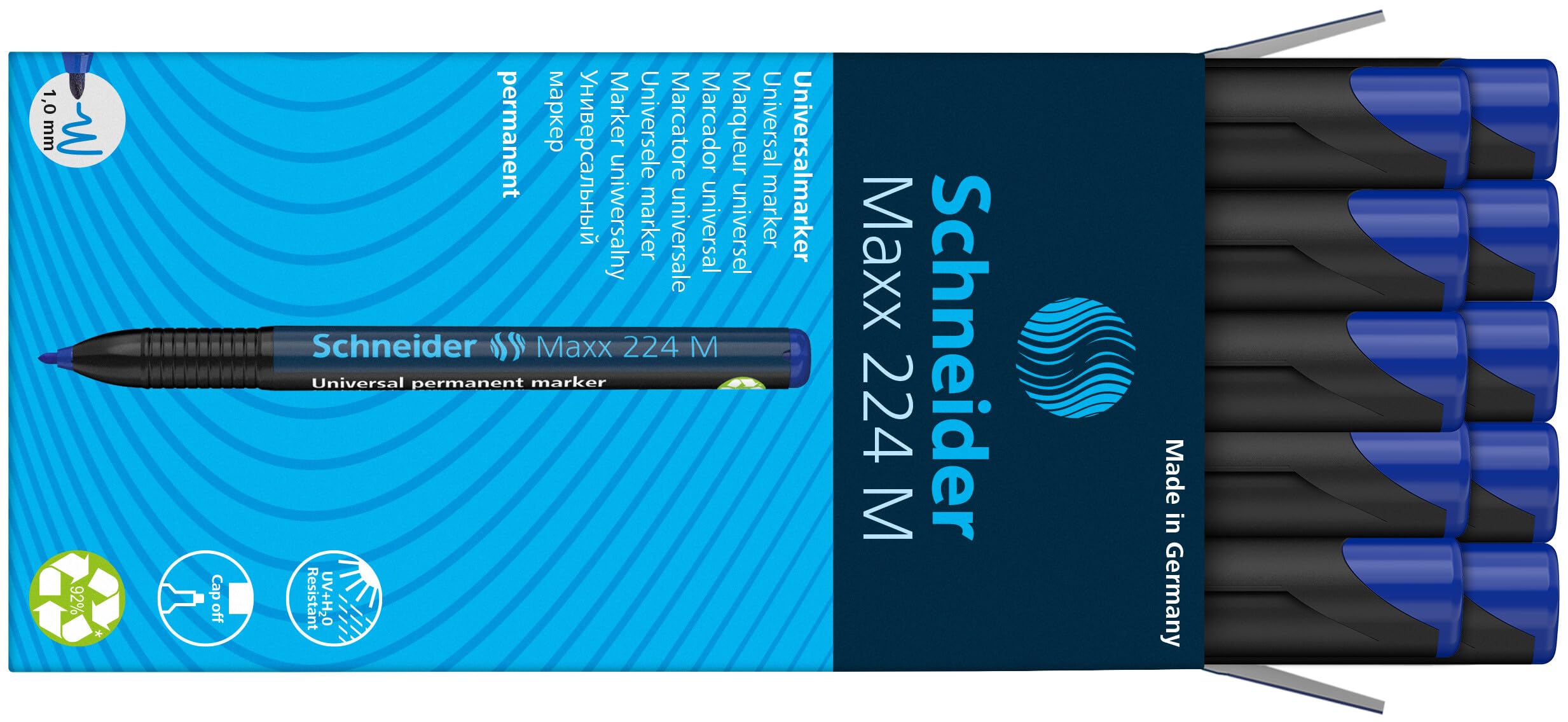 schneider-maxx-224-m-universal-marker-permanent-1-0-mm-10er-packung-blau image 4