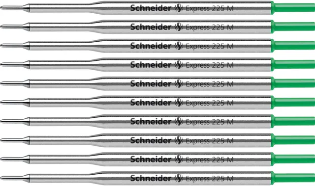 schneider-express-225-m-gro-raummine-kugelschreiber-10er-pack-gr-n-dokumentenech image 1
