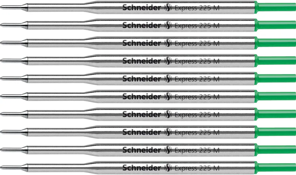 schneider-express-225-m-gro-raummine-kugelschreiber-10er-pack-gr-n-dokumentenech image 1