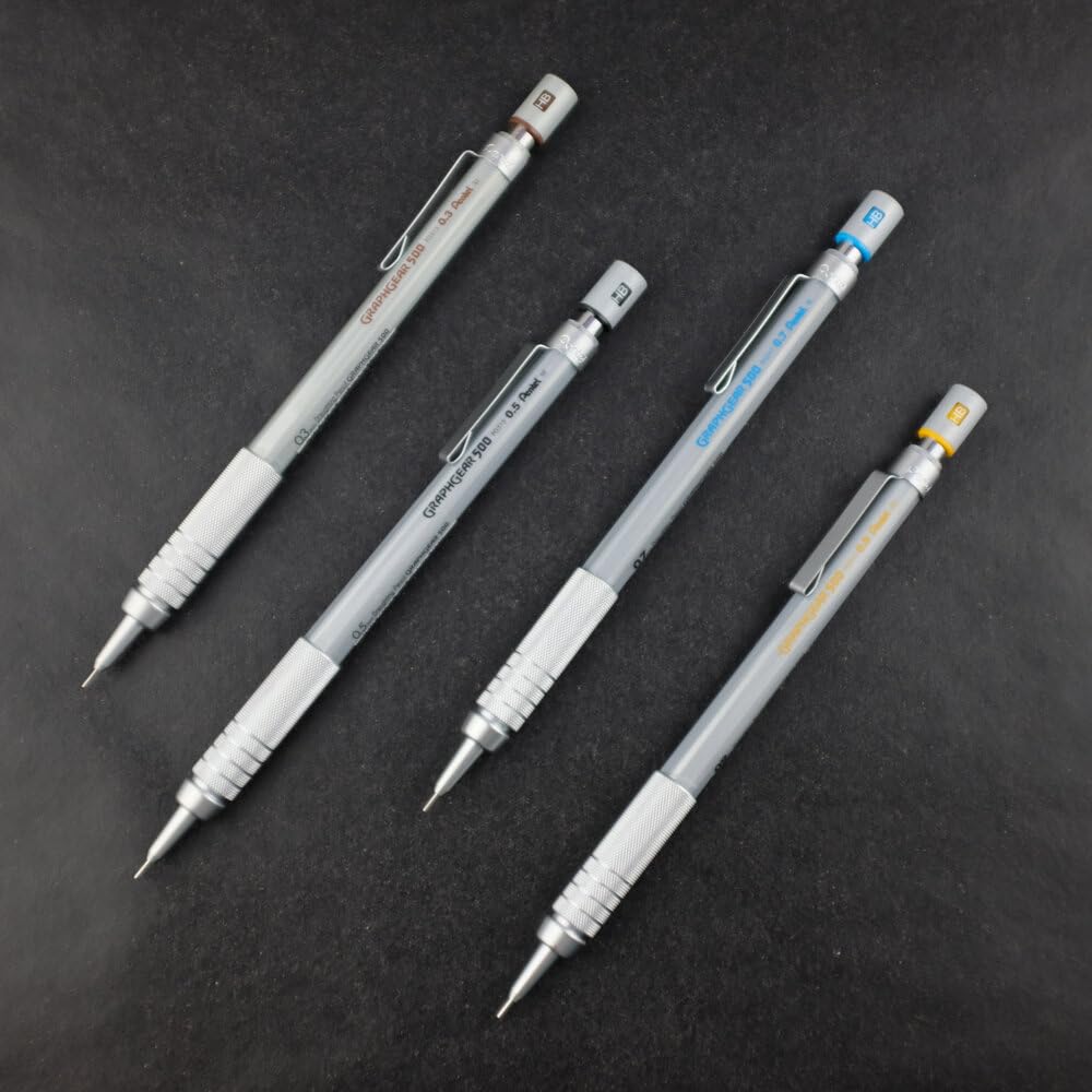 pentel-graphgear-500-pg515-druckbleistift-0-5-mm-hb-mit-metall-griffzone image 3