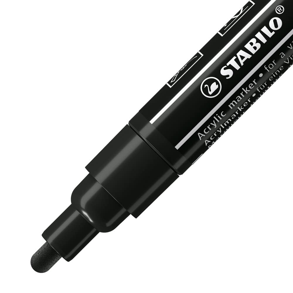 stabilo-free-acrylic-t300-acrylmarker-rundspitze-2-3-mm-schwarz image 2