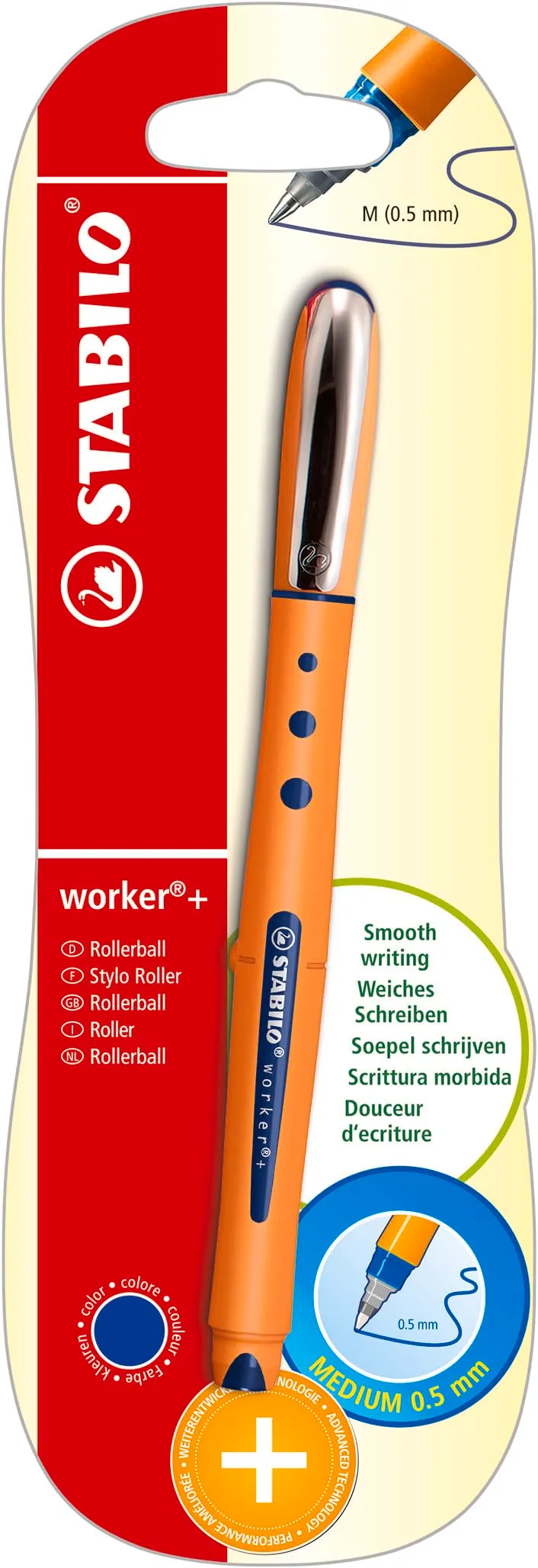 stabilo-worker-tintenroller-fine-0-3-mm-medium-0-5-mm image 1