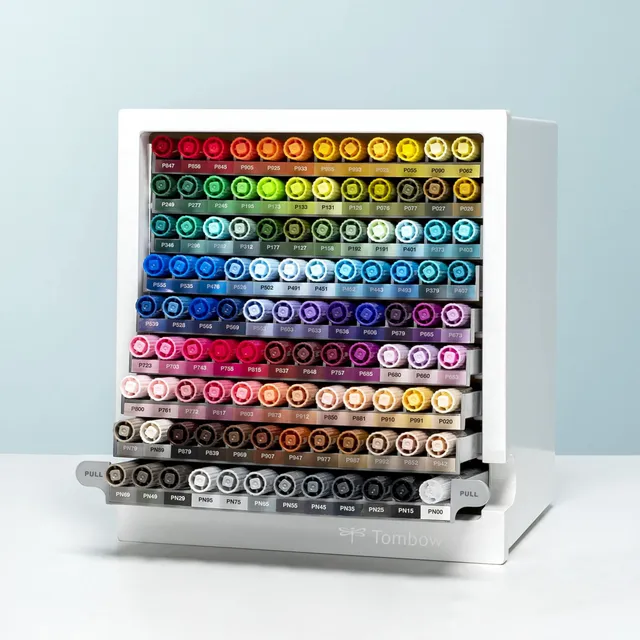 tombow-abt-pro-schreibtisch-organizer-mit-107-markern-blender image 1